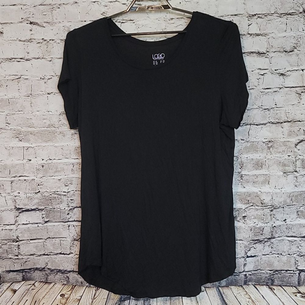 LOGO Lori Goldstein shirt Black 2XL